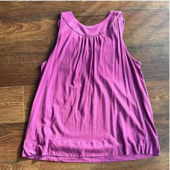 ELLE Tank Top Purple | Purple Tank Top | Tank Top with Flower Details | Floral - Picture 8 of 9